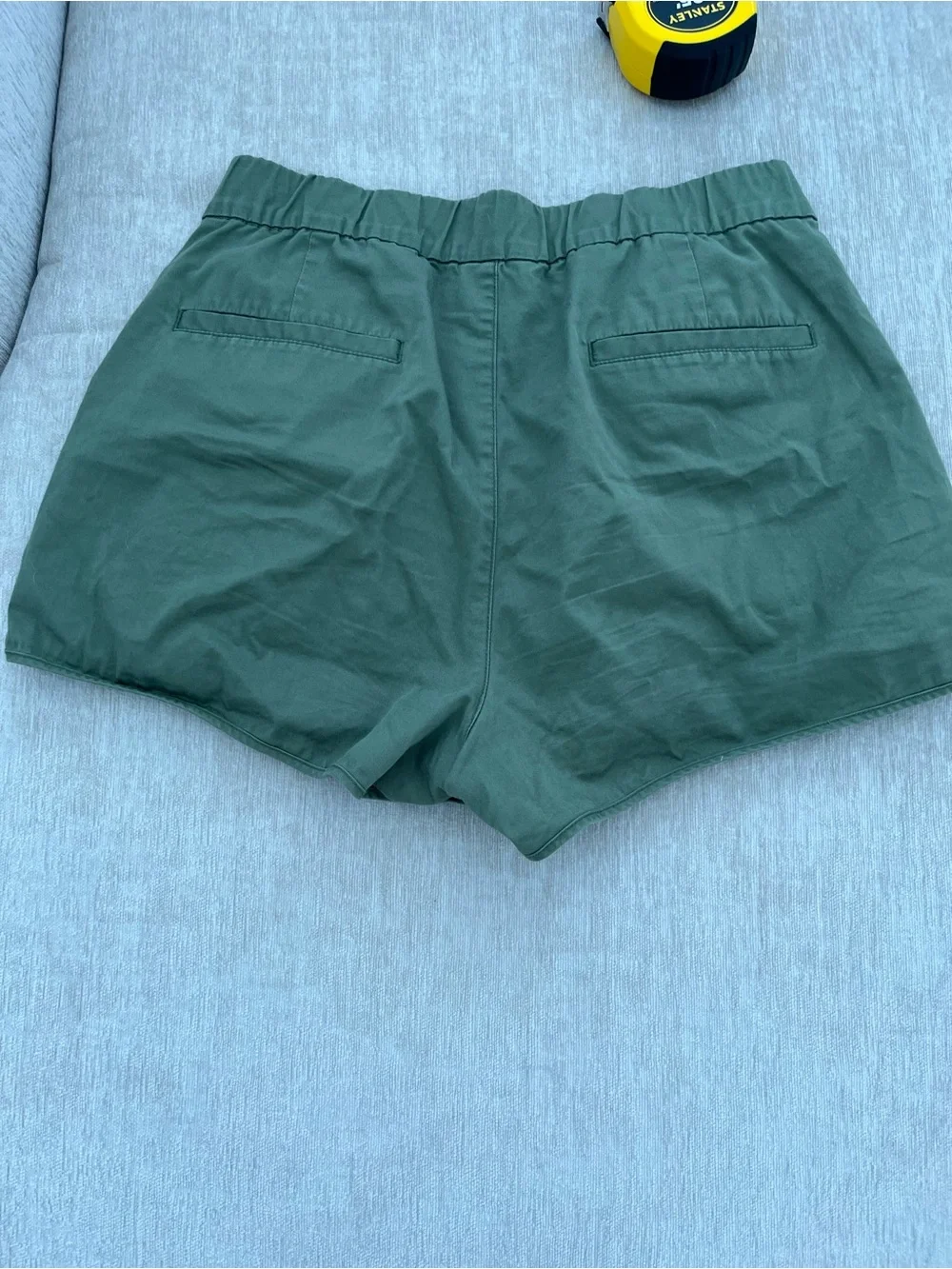 J. Crew Pull On Short in Lightweight Chino in Green Size Small